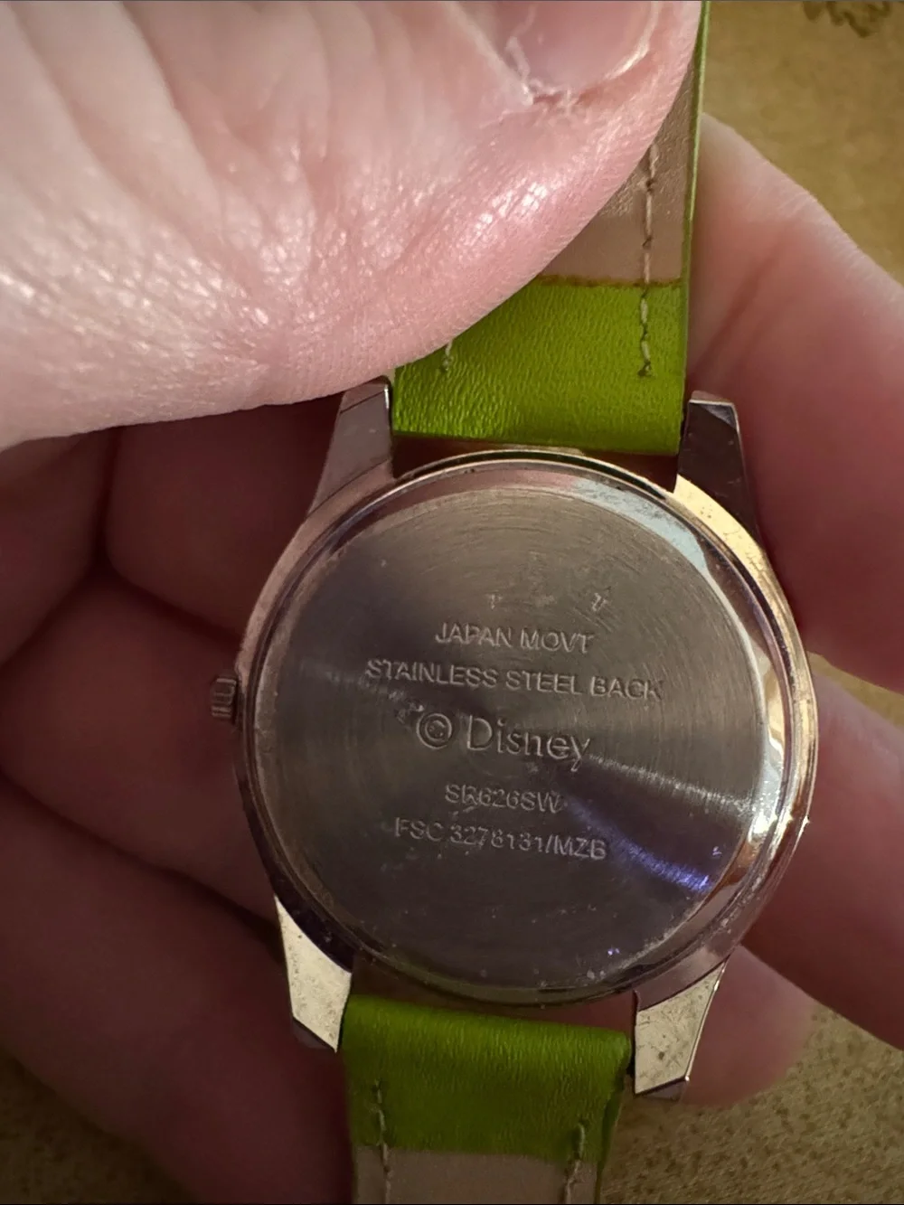 Needs batteries: Tinker Bell watch
